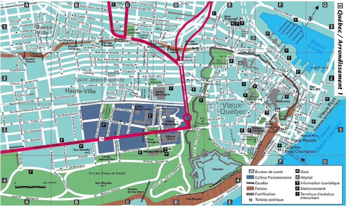 Hiria mapa Quebec City
