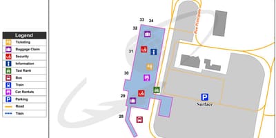 Mapa Quebec City aireportua
