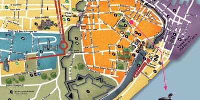 Mapa Quebec City turismo 