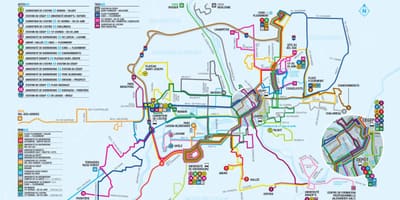 Quebec Hiriko garraio publikoaren mapa