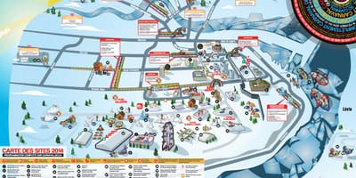 Mapa Quebec winter inauteriak